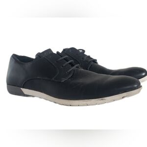 Black Leather Designeer Men's Dress Shoes / Formal Sneaker - Hawke & Co Sz. 13